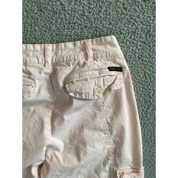 Sanctuary Cargo Pants 27 Small Ankle Taper Chino Stretch Pocket Zip Light Pink - Picture 7 of 15